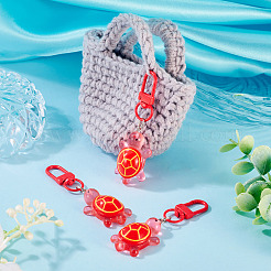 3Pcs Resin Tortoise Pendant Decorations&nbsp;HJEW-TA0001-39D