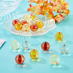 20Pcs 4 Colors Transparent Acrylic Beads&nbsp;MACR-TADJ0001-02B