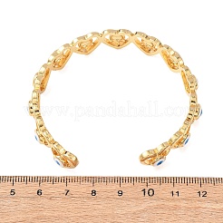Brass Cuff Bangles for Women&nbsp;BJEW-C140-33G