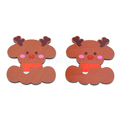 Printed Embossed Opaque Acrylic Cabochons&nbsp;OACR-N135-06A