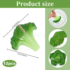 Artificial Food Miniature PVC Vegetable Broccoli&nbsp;DJEW-WH0039-199