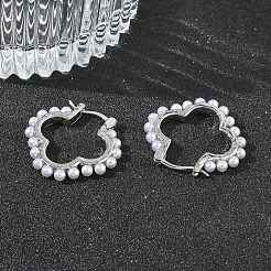Brass Hoop Earrings for Women&nbsp;EJEW-A168-15P