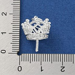 Brass Micro Pave Cubic Zirconia Peg Bails Pendants&nbsp;KKB-L215-039S