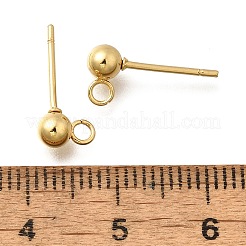 201 Stainless Steel Stud Earring Findings&nbsp;STAS-T031-15G
