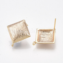Brass Stud Earring Findings&nbsp;KK-T038-495G