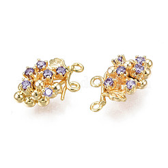 Brass Micro Pave Cubic Zirconia Pendants&nbsp;KK-N231-231