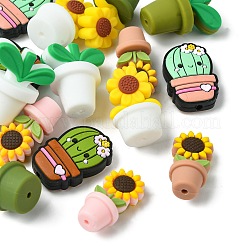 16Pcs 8 Styles Food Grade Eco-Friendly Silicone Beads&nbsp;SIL-CJ0001-58