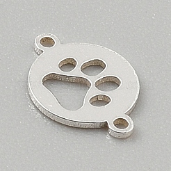 925 Sterling Silver Hollow Connector Charms&nbsp;STER-WH0005-51A-S