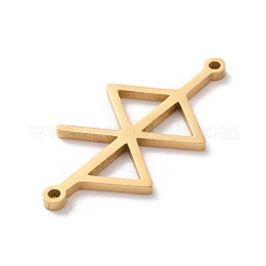 304 Stainless Steel Amulet Rune Love Peace Connector Charms&nbsp;STAS-S149-09G