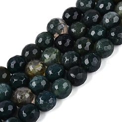 Natural Moss Agate Beads Strands&nbsp;G-Q606-42A-01