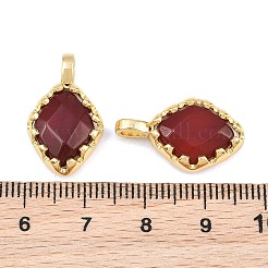 Natural Carnelian(Dyed & Heated) Faceted Pendants&nbsp;GG-CBA110A-04G