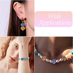 16Pcs 15 Colors Handmade Lampwork Beads&nbsp;LAMP-CJ0002-47