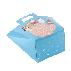 Christmas Theme Rectangle Foldable Creative Kraft Paper Gift Bag&nbsp;CON-B002-02D
