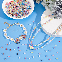 10 Set 10 Colors Transparent Glass Beads&nbsp;GLAA-PH0003-34