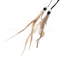 Indian Style ABS Woven Web/Net with Feather Pendant Decorations&nbsp;LS-AJEW-B016-04B