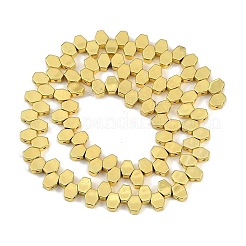 Electroplated Synthetic Non-magnetic Hematite Beads Strands&nbsp;G-G174-J01-01