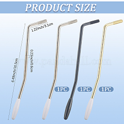 3Pcs 3 Colors Iron & Plastic Tremolo Arm Whammy Guitar Bar for Electric Guitar Flat Mount Stud Mount&nbsp;FIND-CN0002-21