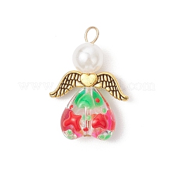 Glass Enamel Beads Pendants&nbsp;PALLOY-JF04137-01