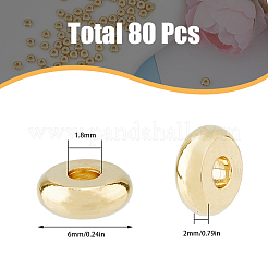 80Pcs 304 Stainless Steel Spacer Beads&nbsp;STAS-DC0015-27