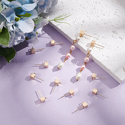 12Pcs Brass Stud Earring Findings&nbsp;KK-GO0001-81
