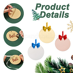 30Pcs 3 Colors Acrylic Mirror Pendants&nbsp;FIND-GA0003-15