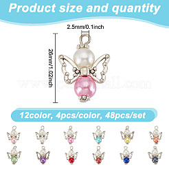 Acrylic & Alloy Pendants&nbsp;PALLOY-HY00029