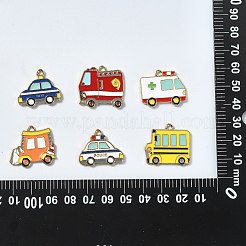 30Pcs 6 Styles Alloy Enamel Pendants&nbsp;ENAM-CJ0004-51