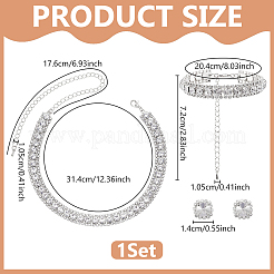1 Bag Alloy Rhinestone Jewelry Sets&nbsp;SJEW-UN0001-27S