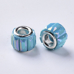 Opaque Resin European Beads&nbsp;RPDL-Q023-A-A