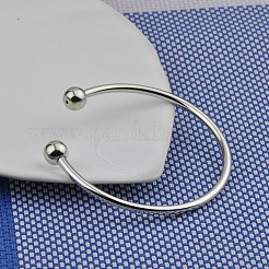 Brass European Style Bangle Making&nbsp;BJEW-WH0022-09P