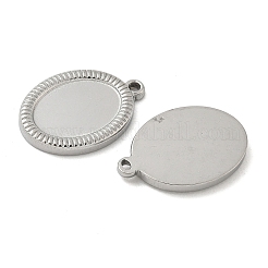 304 Stainless Steel Pendant Cabochon Settings&nbsp;STAS-D127-18A-P