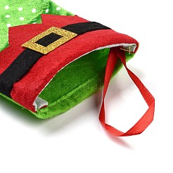 Christmas Stocking Felt Cloth & Iron Pendant Decoration&nbsp;LS-DJEW-K027-01A-02
