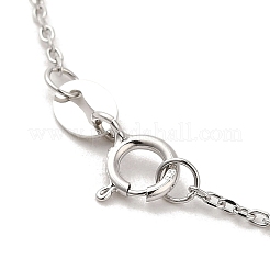 Rhodium Plated 925 Sterling Silver Satellite Chain Necklaces&nbsp;STER-NH0001-07A-P
