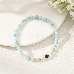 Natural Larimar Beaded Bracelets&nbsp;BJEW-JB14223