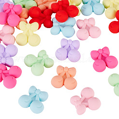 24Pcs 8 Styles Cherry Food Grade Eco-Friendly Silicone Focal Beads&nbsp;SIL-TA0003-06