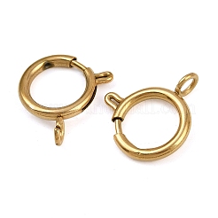 304 Stainless Steel Spring Ring Clasps&nbsp;STAS-B095-05G-G