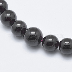 Natural Garnet Graduated Beaded Necklaces&nbsp;NJEW-K098-04