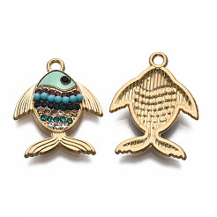 Alloy Enamel Pendants&nbsp;X-ENAM-T011-97-NR