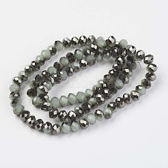 Electroplate Glass Beads Strands&nbsp;EGLA-A034-J4mm-P02