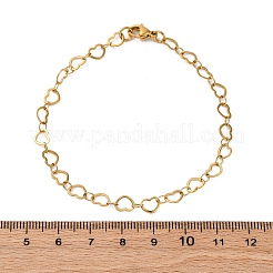 304 Stainless Steel Heart Link Bracelets&nbsp;BJEW-I191-01