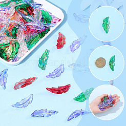 120Pcs 8 Colors Plastic Pendants&nbsp;FIND-SC0020-73