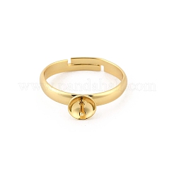 Brass Adjustable Ring Settings&nbsp;KK-A272-01B-G