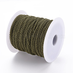Brass Cable Chains&nbsp;CHC024Y-AB-FF