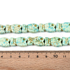 Spray Painted Synthetic Turquoise Beads Strands&nbsp;TURQ-T004-16A