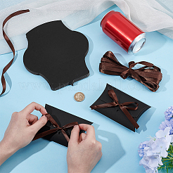 Folding Kraft Paper Pillow Boxes&nbsp;CON-WH0125-01A