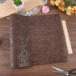 Flower Pattern PVC Leather Fabric&nbsp;DIY-WH20076-42A