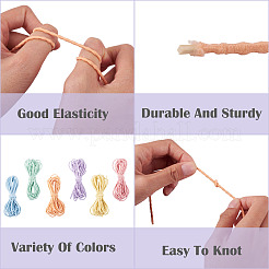 30M 6 Colors Polyester Elastic Cords&nbsp;EC-TA0001-07C