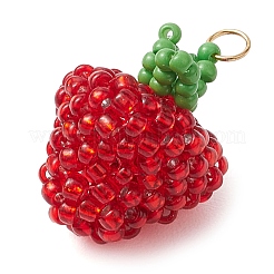 Seed Beads Beaded Charms&nbsp;PALLOY-MZ00330