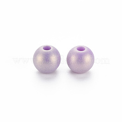 Spray Painted Opaque Acrylic Beads&nbsp;X-ACRP-S679-B33