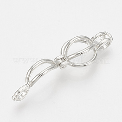 Brass Locket Pendants&nbsp;KK-Q748-020P